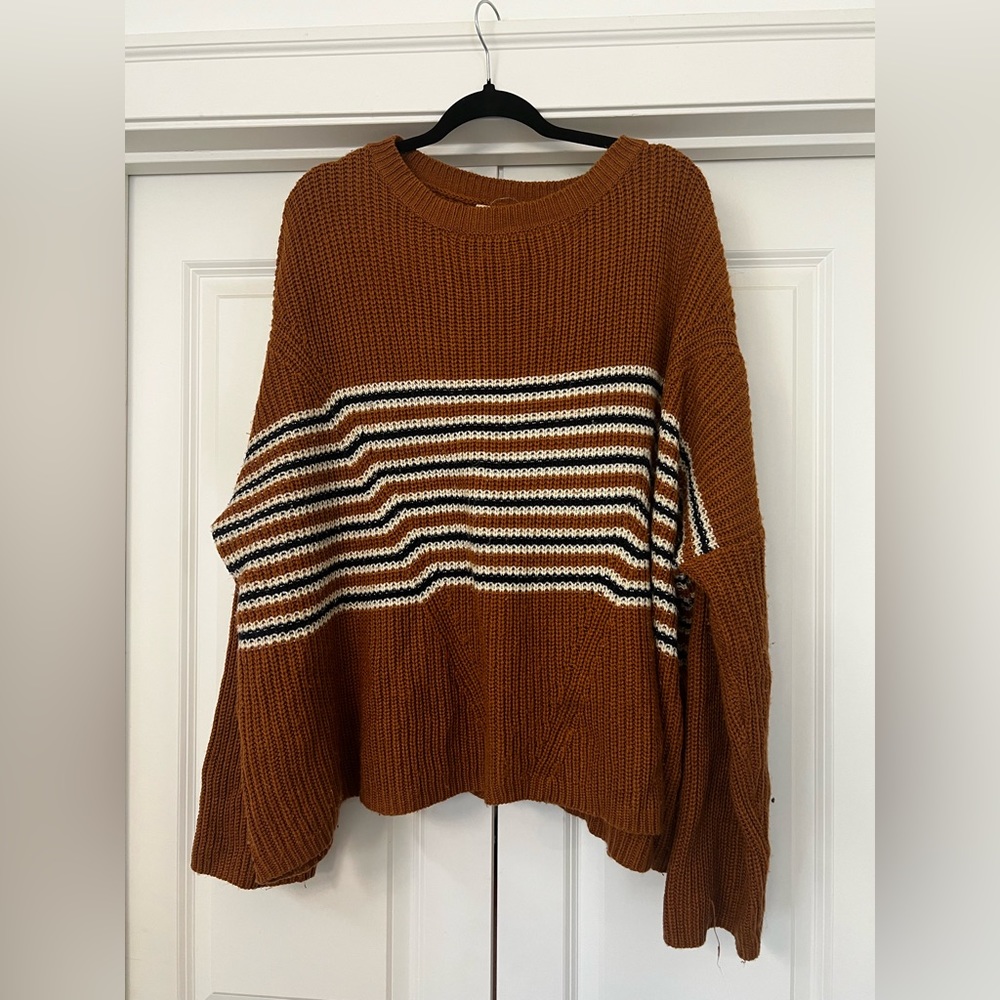 Oversized striped sweater Large